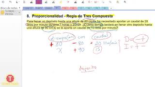 Regla de Tres compuesta  Ejercicio Resuelto 8 [upl. by Aldredge]