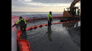 The NoFloods FlexWall  Cofferdam Project  Portable Dam [upl. by Sharline]