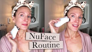 My Full NuFace Routine In Real Time [upl. by Boykins560]