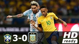 Brazil vs Argentina 30  All Goals amp Extended Highlights  World Cup 2018 10112016 HD [upl. by Buckingham]