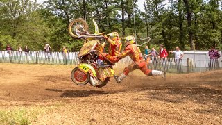 Championnat du Monde SideCar Cross 2012  Crash France  Lacapelle Marival [upl. by Bein146]