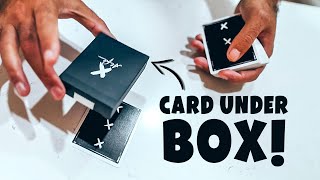 MAGIC TUTORIAL  Card Under Box Trick [upl. by Aronel204]