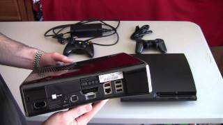 Xbox 360 Slim Vs PS3 Slim  HD 1080P [upl. by Namra]