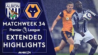 West Brom v Wolves  PREMIER LEAGUE HIGHLIGHTS  5032021  NBC Sports [upl. by Ikuy]