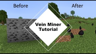 Vein Miner Tutorial  Java Edition Mod [upl. by Ilegna]