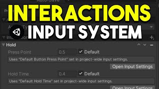 Input System Interactions Explained  Press Hold Tap SlowTap MultiTap  Unity [upl. by Solohcin619]