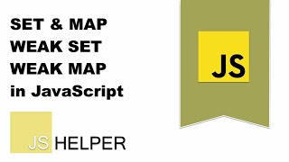 Map Set WeakMap amp WeakSet in JavaScript  Real use case [upl. by Kiah]