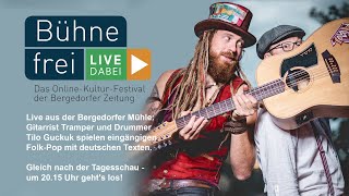 Tramper und Tilo Guckuk spielen FolkPop in der Mühle [upl. by Annoed]