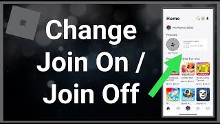 How To Change Your Join OnJoin Off In Roblox [upl. by Nylrehc]