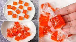 Orange Candy Recipe With Fresh Orange Juice  Homemade Orange Candy Recipe  Yummy [upl. by Schlenger]