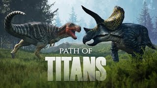 path of titans argentinosaurus Vs 2 spinosaure [upl. by Alit620]