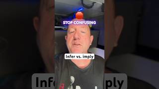 Infer vs imply—don’t confuse these grammar learnenglish [upl. by Browne]