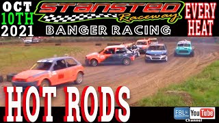 Stansted Raceway Hot Rods Banger Racing ALL HEATS 10102021 freetowatch racing race [upl. by Yllatan]