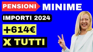 IMPORTI PENSIONI MINIME INPS 👉 GUIDA DETTAGLIATA ED IMPORTI UFFICIALI [upl. by Yank]