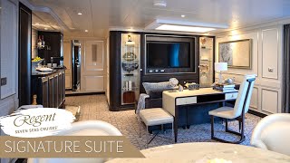 Regent Seven Seas Splendor  Master Suite Full Walkthrough Tour amp Review  4K [upl. by Cirdes]