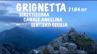 DIRETTISSIMA  CECILIA e notte in vetta  GRIGNETTA 2184mt [upl. by Kared675]