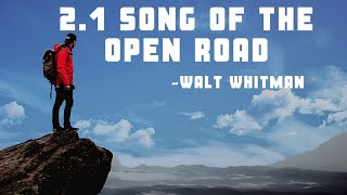 Song of the Open Road  2 1  Walt Whitman  HSC poem [upl. by Siward]