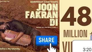 Joon Fakran Di Official Video Gurpreet Chattha  Super Hit Punjabi Songs [upl. by Tadio]