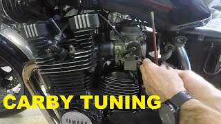 Yamaha XJ650 Part 40 Carby tuning [upl. by Kussell660]