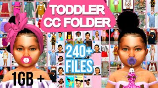 1GB TODDLER CC FOLDER CLOTHESSHOESHAIRACCESSORIES DOWNLOAD FREE THE SIMS 4 [upl. by Katherin277]