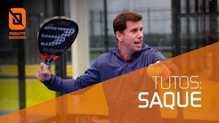 Aprende con Paquito Navarro 1x01  Saque de Pádel [upl. by Eldrid]