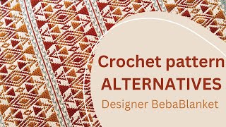 ALTERNATIVES overlay mosaic crochet blanket pattern [upl. by Larrad752]