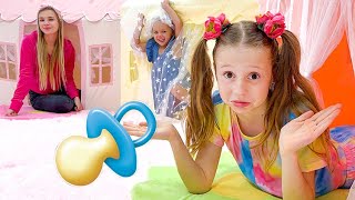 Nastya 24 Hours Baby Challenge and Other Fun Challenges for kids [upl. by Atikal]