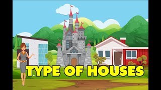 Types Of Houses  Kids Learning Video [upl. by Llieno899]