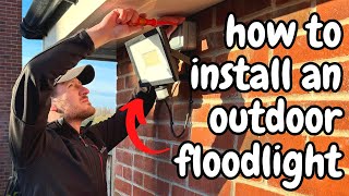 HOW TO INSTALL FLOODLIGHTS Safe Watertight and Properly Grounded [upl. by Albrecht]