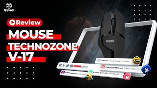 Techno Zone V17 Gaming Mouse Full Review [upl. by Lesslie628]