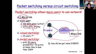 ch13 ep6 Circuit vs Packet Switching Example [upl. by Ainotahs]