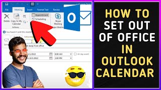 How To Set Out Of Office in Outlook Calendar [upl. by Pompea]