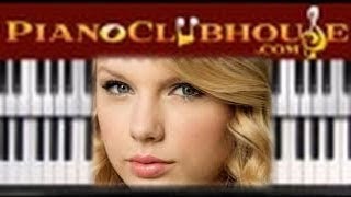 ♫ How to play quot22quot by Taylor Swift easy piano lesson tutorial [upl. by Rednave]