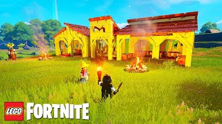 Unlocking LEVEL 10 Village Fortnite LEGO [upl. by Aicile723]