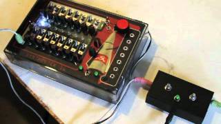 16step sequencer w Atari Junk Console Astroids Sounds Synthrotek [upl. by Eelrebma]