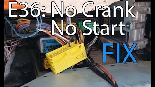 BMW E36 No Crank No Start SOLUTION EWS Module Bypass Works 100 for 323328M3 [upl. by Ised90]