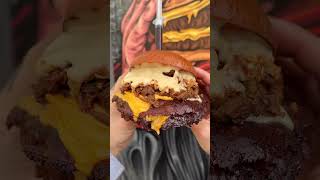 BEEF BRISKET SMASH Burger  Meat Castles🔥🥪🥯 food shorts [upl. by Ku]