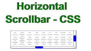 How To Create A Horizontal Scroll Bar In HTML [upl. by Retrac]