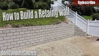 How to Build a Retaining Wall  DIY [upl. by Phiona]