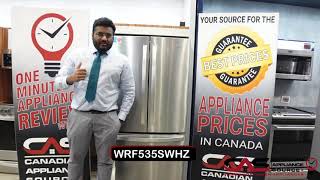 Whirlpool WRF535SWHZ Refrigerator Review  One Minute Info [upl. by Anaul]