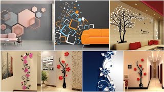 100 Wall stickers design ideas Home interior wall decorating ideas 2024 [upl. by Reivilo]