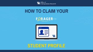 ForagerOne STUDENT Profile Setup [upl. by Ycnay613]