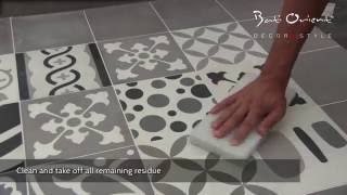 Cement Tiles Installation [upl. by Donoho]