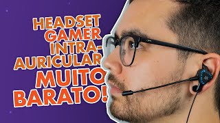 Headset gamer intraauricular MUITO BARATO Review do Adamantiun Yari [upl. by Venable]