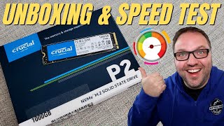 Crucial P2 1TB NVMe M2 SSD Unboxing amp Speed Test [upl. by Harden]