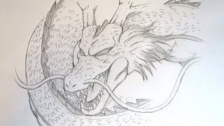 How To Draw Shenron  Dragon Ball Z Drawing Tutorial 🐉🔮 [upl. by Ennelram]