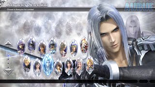 Dissidia Final Fantasy NT All Characters Including DLC PS4 [upl. by Nerissa]