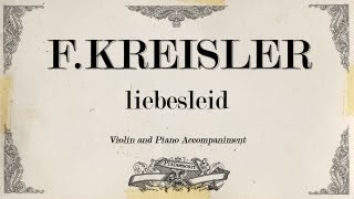 FKreisler  liebesleid  Piano accompaniment [upl. by Garwin]