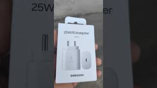 Unboxing Samsung Original 25W TypeC Fast Charger [upl. by Robbin]