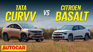 Tata Curvv vs Citroen Basalt  Which is the better coupeSUV  Comparison  Autocar India [upl. by Tail]